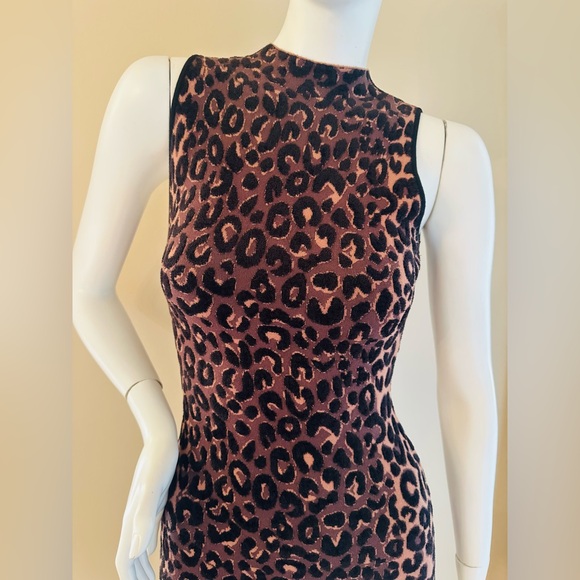 Milly
Animal print, Textured Cheetah Sleeveless Fitted Dress Size S - Picture 9 of 12